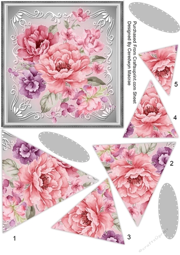 Stunning Pink Roses , Pyramid - CUP1001988_1398 | Craftsuprint