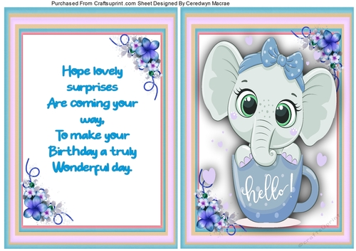 A5, Ellie Card and Verse 2 - CUP1156978_1398 | Craftsuprint