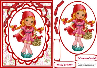 Little Miss Red - CUP496354_1398 | Craftsuprint