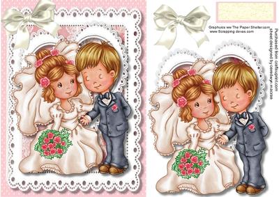 Cute Bride and Groom - CUP568951_1398 | Craftsuprint