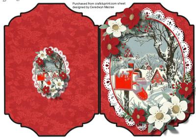Print, Cut, and Fold, the Christmas Mail Box - CUP630885_1398 | Craftsuprint