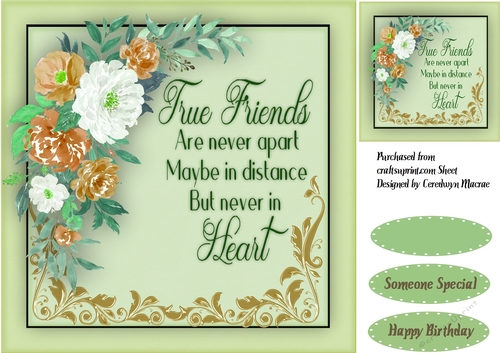 A Beautiful Friendship Quote 3 - CUP935465_1398 | Craftsuprint