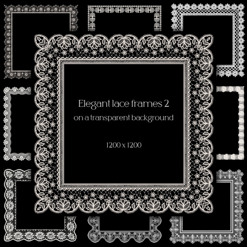 Elegant lace frames 2 - CUP1202978_566 | Craftsuprint