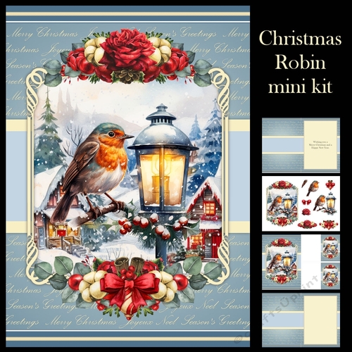 Christmas Robin mini kit - CUP1259849_566 | Craftsuprint