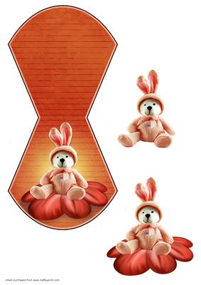 Rabbit Wobble Card - CUP210736_566 | Craftsuprint