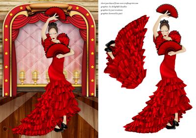 Spanish Dancer - CUP337963_566 | Craftsuprint