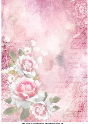 Free printable paper rose patterns image