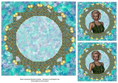 Blonde Bombshell - Eight Point Star Framed Portrait Insert - CUP454134 ...