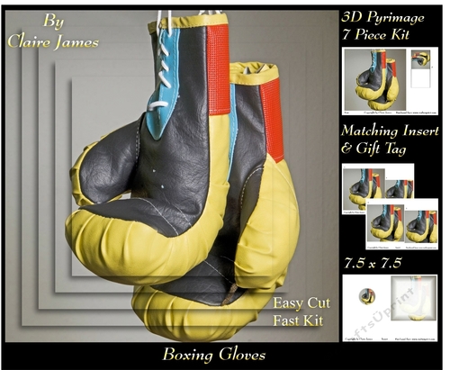 Pyramid Mayan Print Boxing Gloves