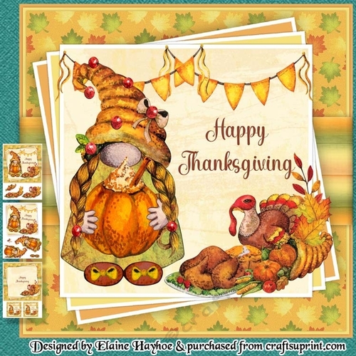 Thanksgiving Gnome 5 Mini Kit (Spiced Pumpkin Latte) - CUP1159583_72307 ...