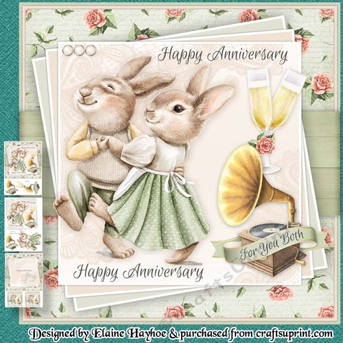 Dancing Rabbits Anniversary Mini Kit - CUP1191787_72307 | Craftsuprint
