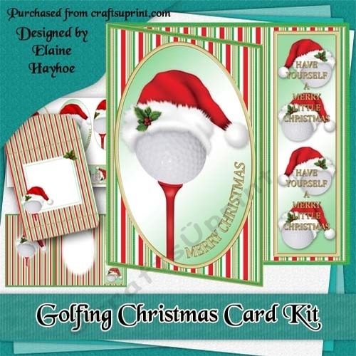 Golfing Christmas Card Kit CUP728626_72307 Craftsuprint