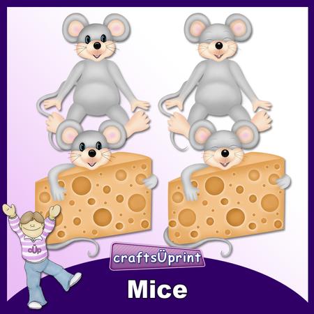 Mice Clip Art - CUP328072_1519 | Craftsuprint