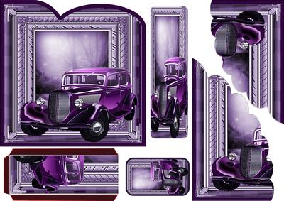 Vintage Car Bookmark Card - CUP427936_452 | Craftsuprint