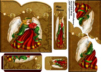 Christmas Angel Bookmark Card - CUP484574_452 | Craftsuprint