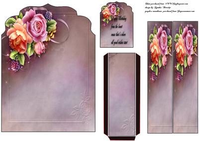Roses Bookmark Card - CUP492723_452 | Craftsuprint
