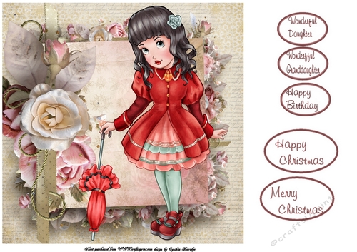 red coat card - CUP747425_452 | Craftsuprint