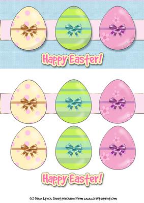 Easter Egg Dl Decoupage Sheet - CUP168414_890 | Craftsuprint