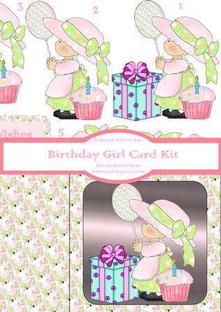 Birthday Girl Card Kit - CUP100941_613 | Craftsuprint