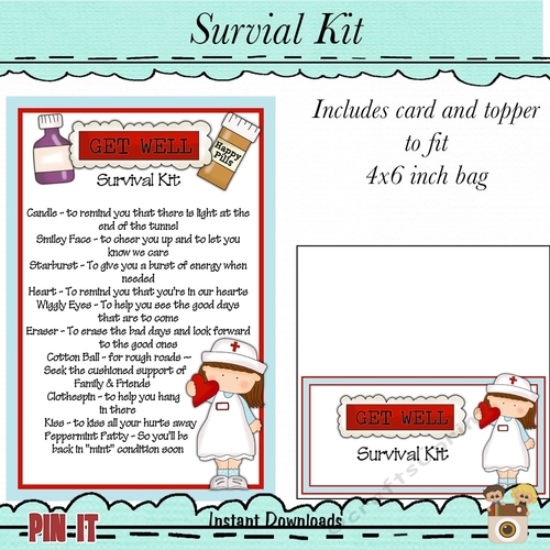 Get Well Survival Kit - CUP875401_43589 | Craftsuprint