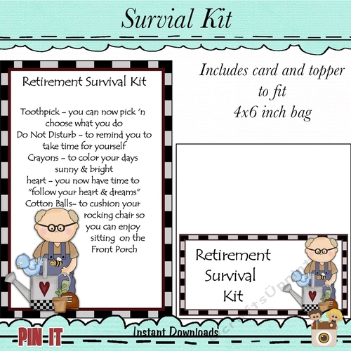 Retirement Survival Kit Male Man CUP876257_43589 Craftsuprint