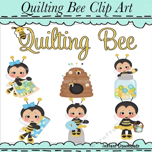 Quilting Bee Clip Art CUP925778_43589 Craftsuprint