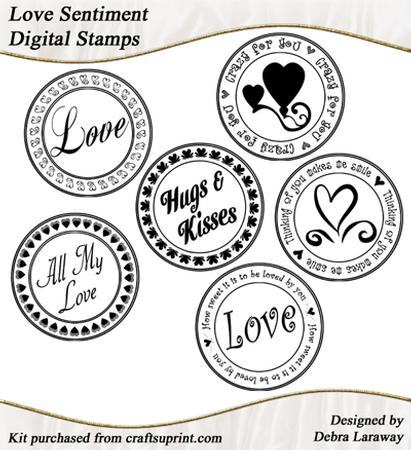 Love Valentine Romance Digital Stamp Sentiments - CUP474713_1571 ...