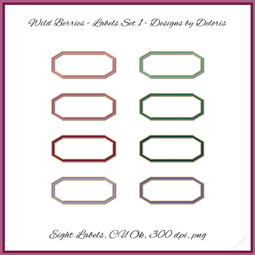Labels Set 1 (Wild Berries) - CUP1024798_74027 | Craftsuprint