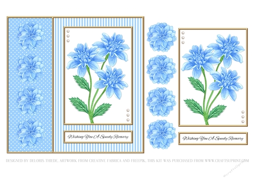 Wishing You A Speedy Recovery (Blue Dahlias) - CUP1059947_74027 ...