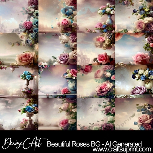 Beautiful Roses Backgrounds - CUP1202816_87944 | Craftsuprint