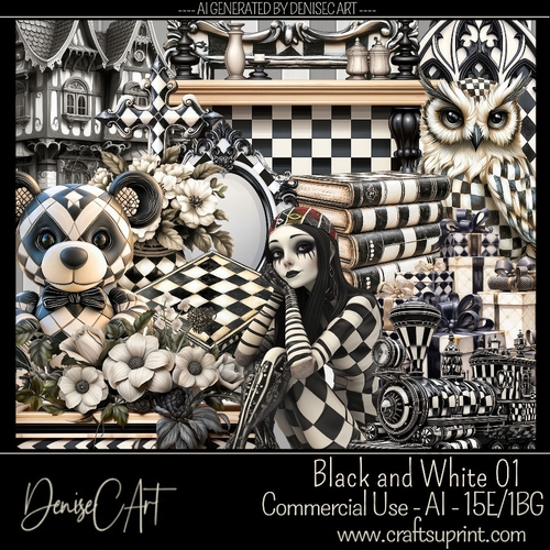 Black and White 01 - CUP1334210_87944 | Craftsuprint