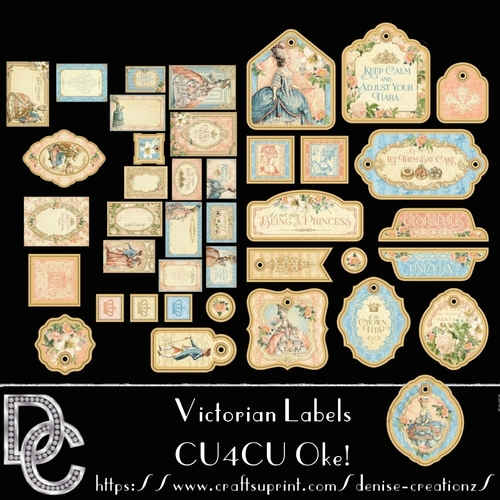 DC Victorian Labels and Tags - CUP931721_87944 | Craftsuprint