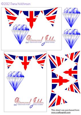 Diamond Jubilee Card Front - CUP328282_13 | Craftsuprint