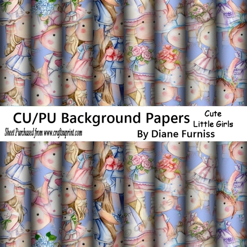 Cute Little Girls Background Papers - CUP1299700_174 | Craftsuprint