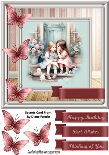 Secret Card Dsign Secret Card Front - CUP1341184_174 | Craftsuprint