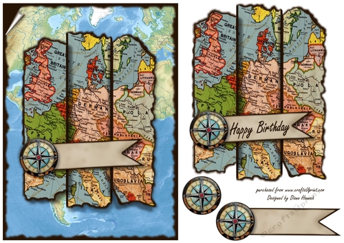 Birthday Map - CUP796380_874 | Craftsuprint