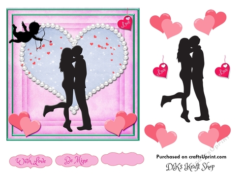 Valentine Silhouette 1 - CUP1016914_2248 | Craftsuprint