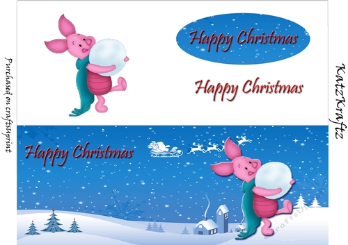 Piglet Christmas DL 1 - CUP832559_2248 | Craftsuprint