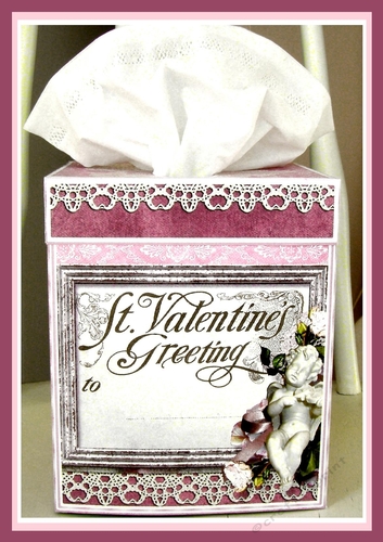 St. Valentines Greeting Kleenex Box Kit - CUP944874_503 | Craftsuprint
