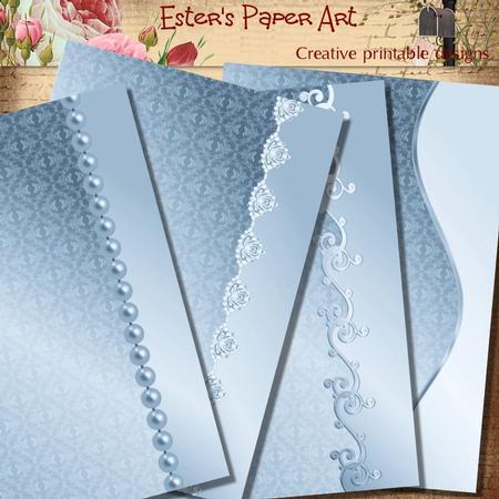 Luxury Card Fronts in Blue - CUP639148_176 | Craftsuprint