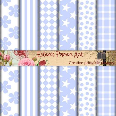 Spring Blue Paper Pack - CUP666599_176 | Craftsuprint