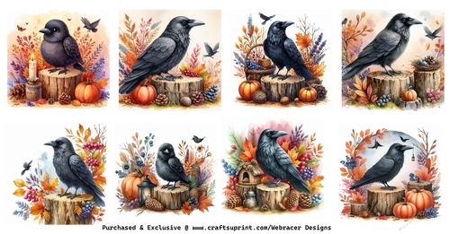 Autumn crows - CUP1323825_76461 | Craftsuprint