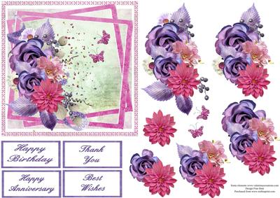 Pink and Purple Splender Step by Step - CUP343646_825 | Craftsuprint