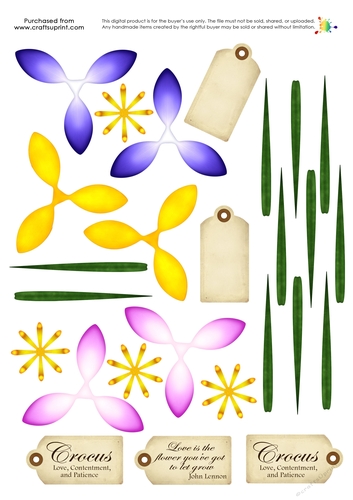 Build a Blossom - Crocus - CUP766132_77229 | Craftsuprint