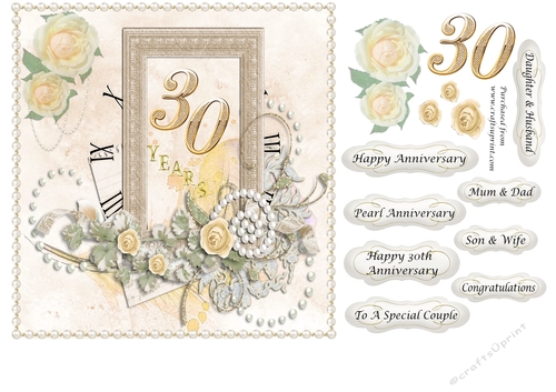 Pearl Anniversary 2 Cup892557 3656 Craftsuprint