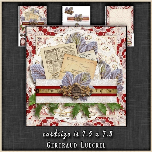 Vintage Christmas Winter Birthday Card Red 1315 - CUP829882_2166 ...