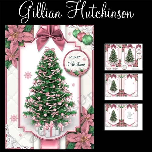 The Dusky Pink Christmas Tree 5x7 CUP1009512_1443 Craftsuprint