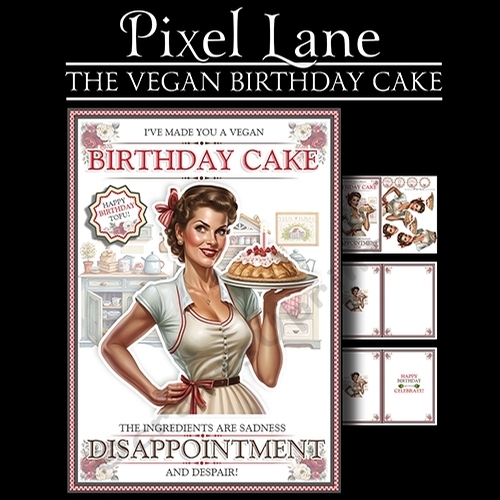 The Vegan Birthday Cake - CUP1217435_1443 | Craftsuprint