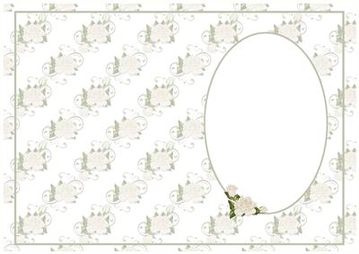 White Roses Insert - CUP92951_523 | Craftsuprint