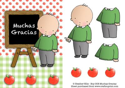 Boy 008 Muchas Gracias - CUP543362_2041 | Craftsuprint